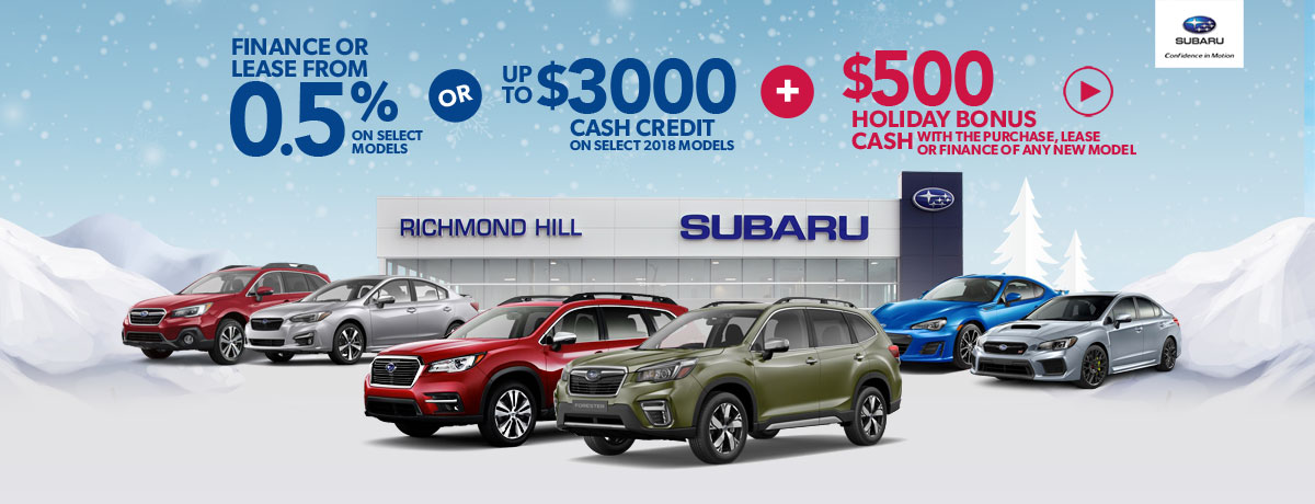 Subaru Specials Aurora Subaru Holiday Special Richmond Hill